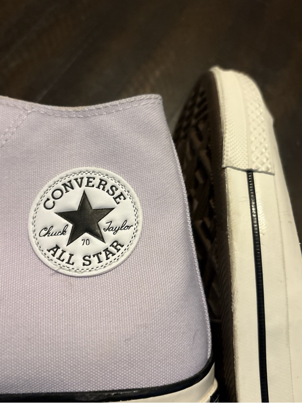 Converse Chuck Taylor All Star High Top Sneakers in Light Lavender - Picture 5 of 8